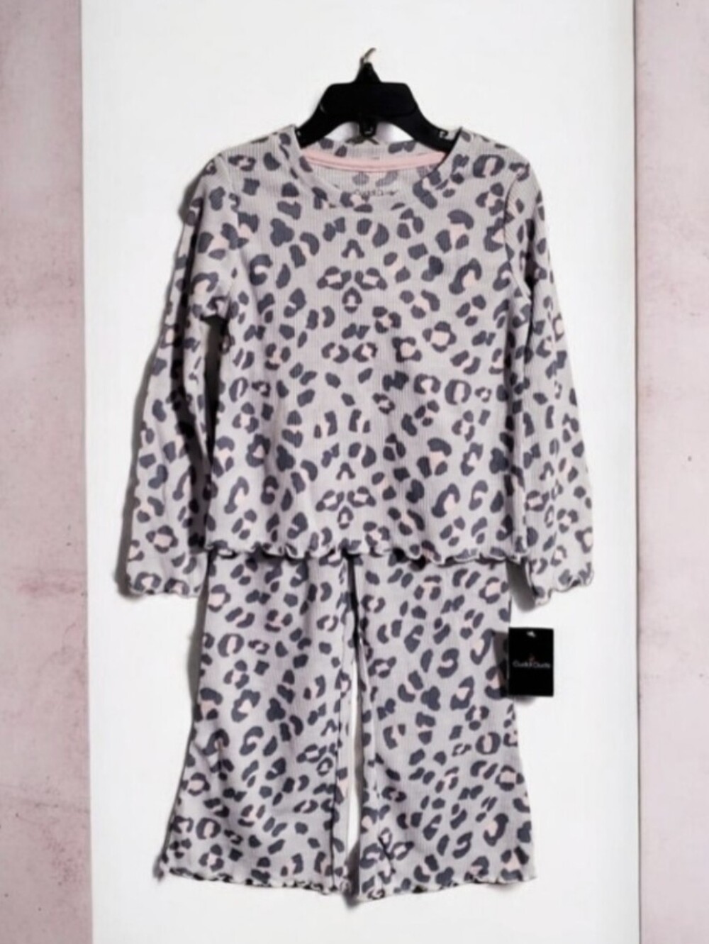 Cuddl Duds Leopard Print Pajama Set